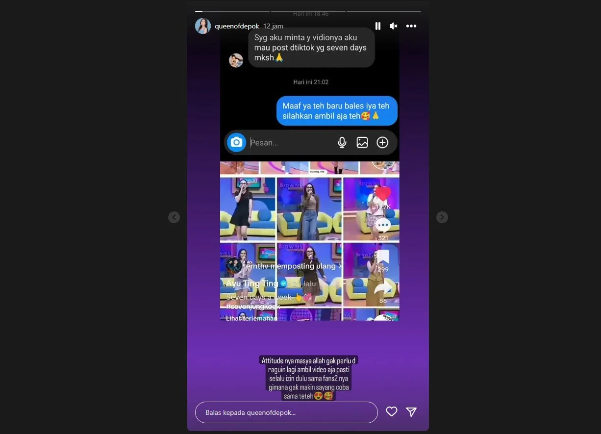 Ayu Ting Ting Bagikan Kolase Video OOTD Anti Gagal, Cerita di Baliknya Tuai Salut