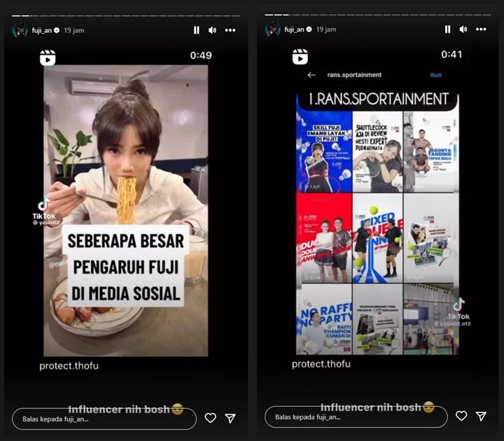 Reaksi Fuji An Soal Konten yang Bahas Pengaruhnya di Media Sosial