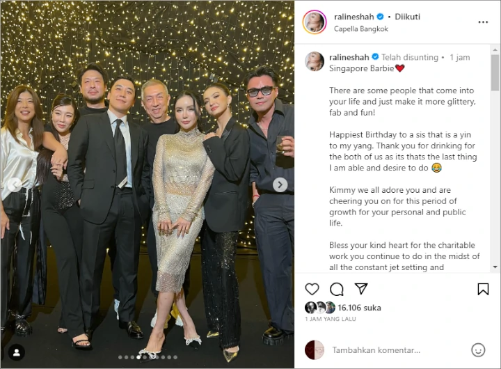 Raline Shah Hadiri Birthday Party Mewah di Bangkok, Momen Ketemu Seungri Disorot
