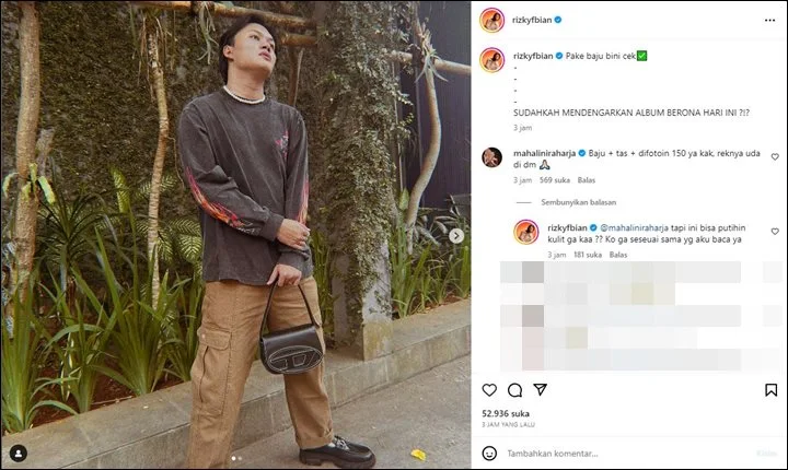 Rizky Febian Tetap Tampil Kece Pakai Baju Mahalini, Komen Rusuh Bikin Ngakak Rizky Febian Tetap Tampil Kece Pakai Baju Mahalini, Komen Rusuh Bikin Ngakak