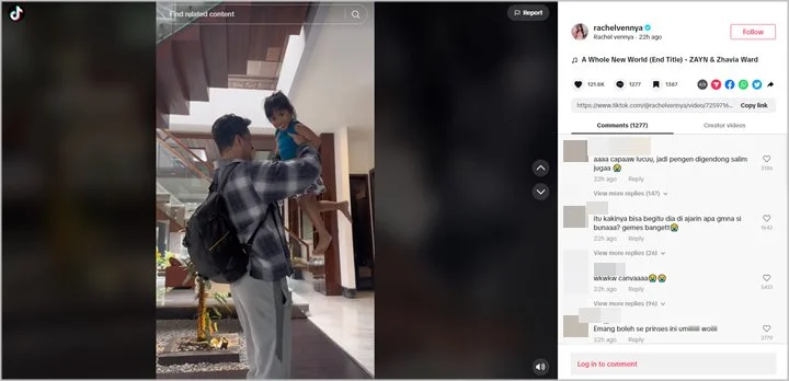 Diangkat Salim Nauderer Bak Adegan Film, Pose Kaki Chava Putri Rachel Vennya Bikin Gafok