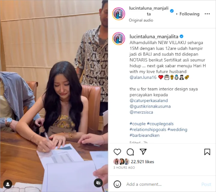 Lucinta Luna Bahagia Wujudkan Mimpi Punya Villa Rp15 Miliar di Bali, Malah Banjir Peringatan