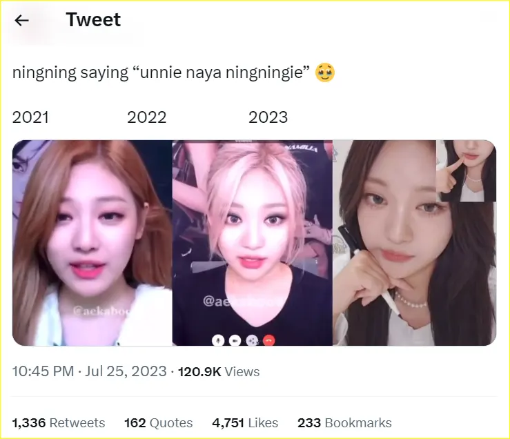 Perubahan suara Ningning aespa