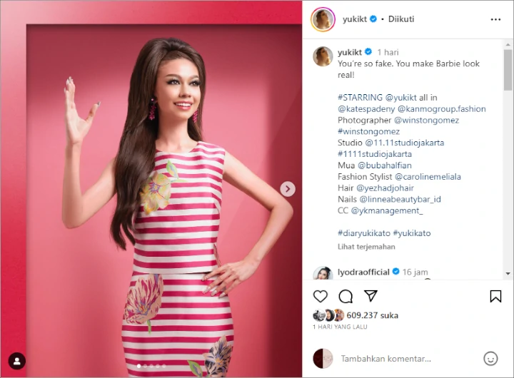 Yuki Kato Ala Barbie Kelewat Real, Viral Jawaban Putri Ayu Ting Ting Usai Enji Muncul - Topik Pagi