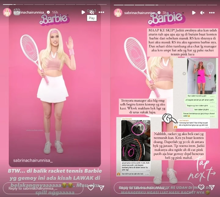 Sabrina Chairunnisa Torehkan Prestasi Berkat Konten Barbie, Ada Lucu-lucunya