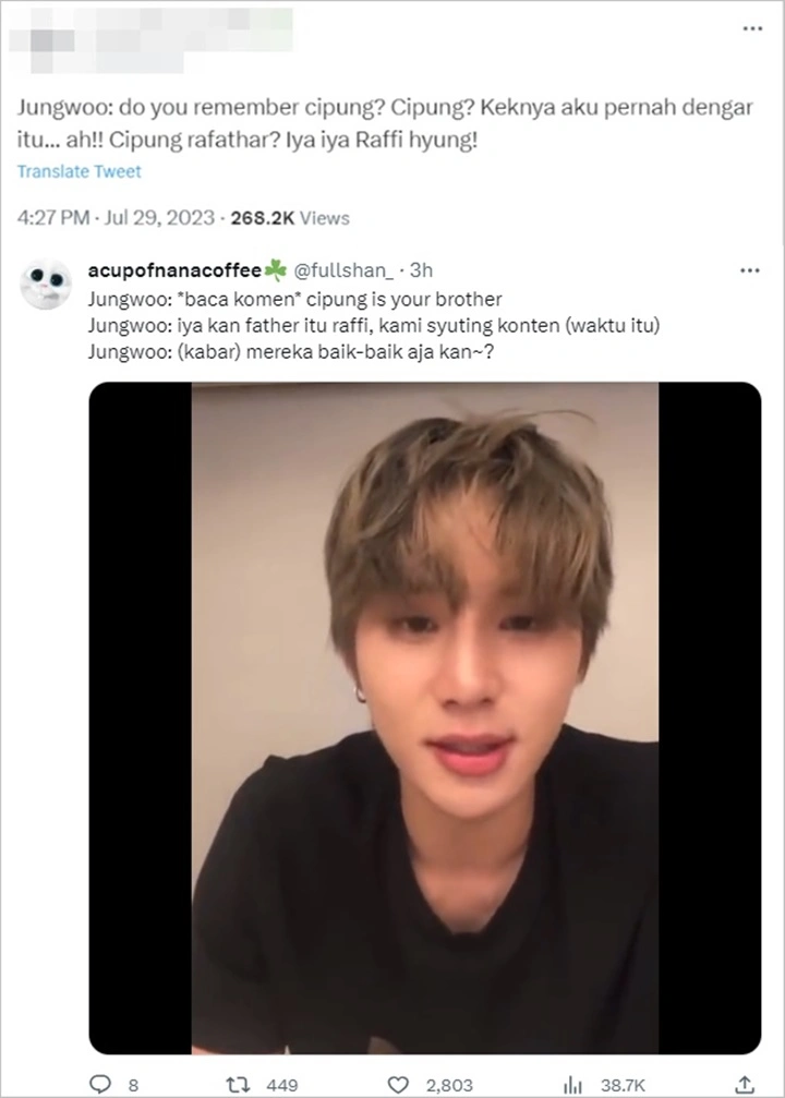 Bukan Lagi Father, Raffi Ahmad Dapat Panggilan Baru dari Jungwoo NCT