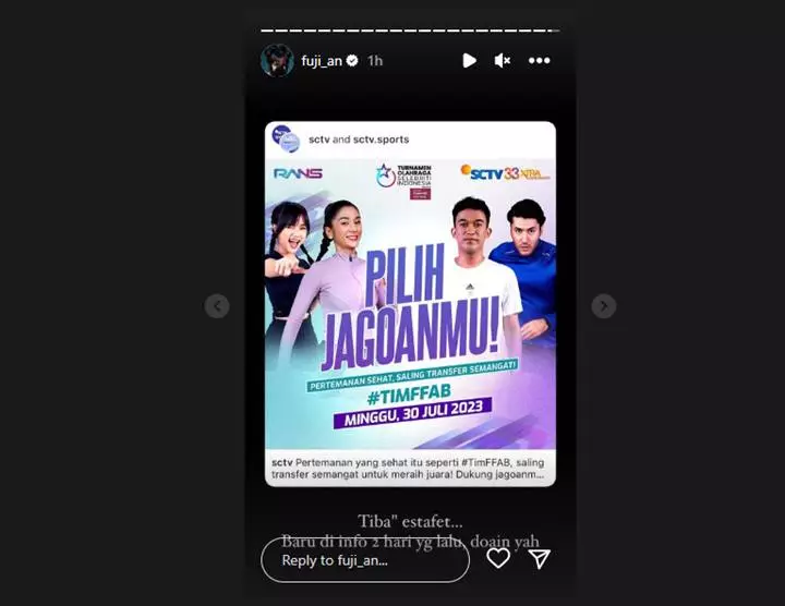 Diinfo Dadakan, Fuji An: Tiba-tiba Estafet