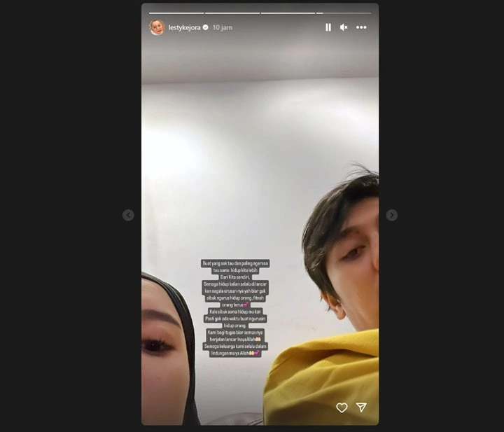 Lesti Kejora Doakan Orang yang Sok Tahu dengan Kehidupannya