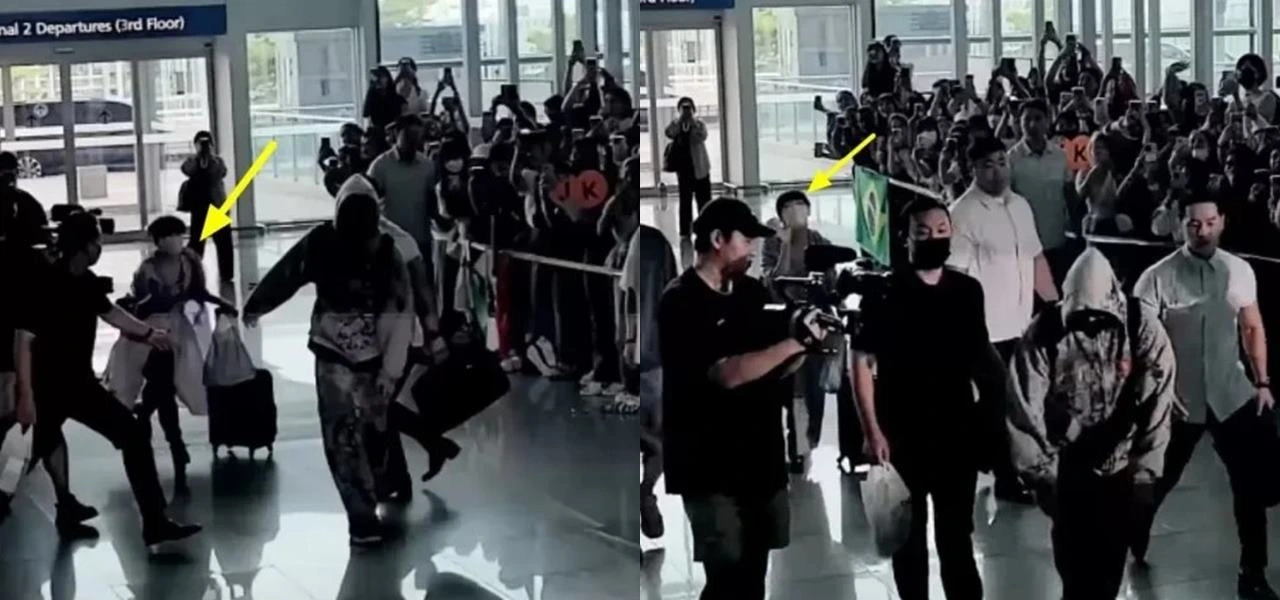 Jungkook Kaget Diserang Sasaeng Fans Paruh Baya Di Bandara