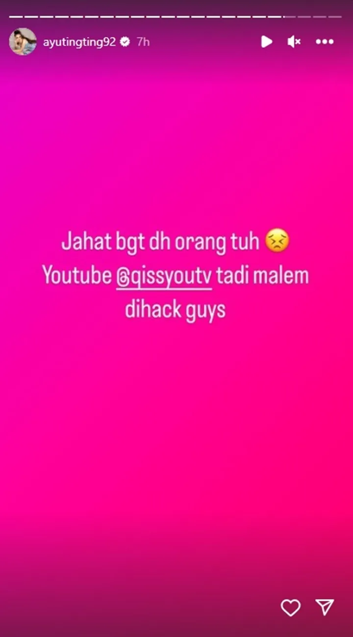 Ayu Ting Ting Nyesek Akun YouTube di-Hack Jadi Ada Video Elon Musk