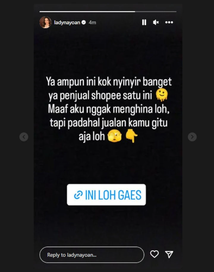 Lady Nayoan Akhirnya Muncul di Instagram Pasca Alami Kecelakaan Tunggal