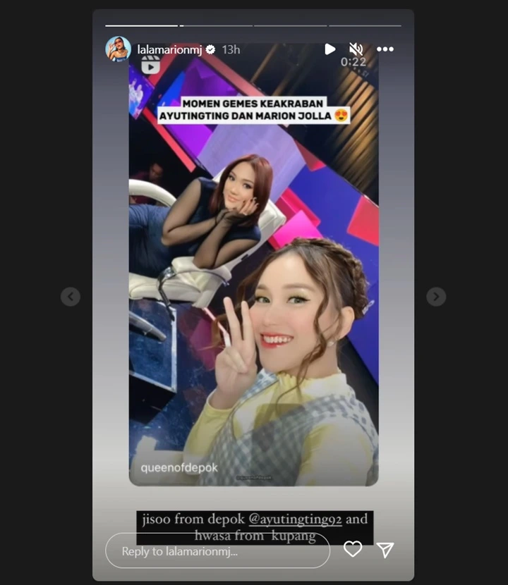 Keakraban Ayu Ting Ting-Marion Jola Bikin Gemas, Disebut Bak Jisoo Depok dan Hwasa Kupang