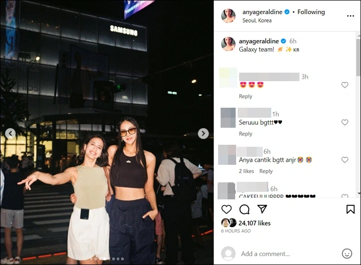 Mejeng Bareng di Korea, Anya Geraldine Bikin Pevita Pearce Tampak Mungil Mejeng Bareng di Korea, Anya Geraldine Bikin Pevita Pearce Tampak Mungil