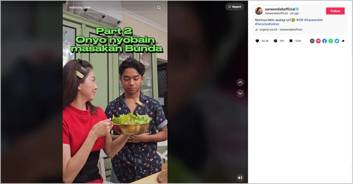 Sarwendah Skakmat Tudingan Hidangkan Masakan Mentah ke Betrand Peto