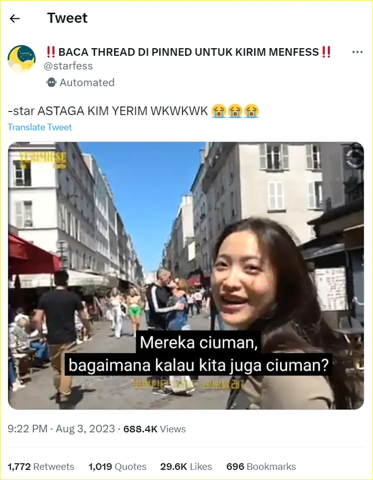 Yeri Red Velvet membuat para penggemar tertawa