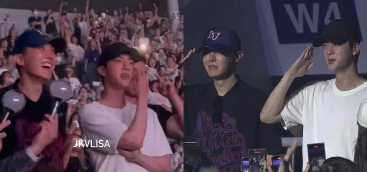 Rela Cuti Wamil, Jin-J-Hope Beri \'Hormat\' Saat Hadiri Konser Solo Suga
