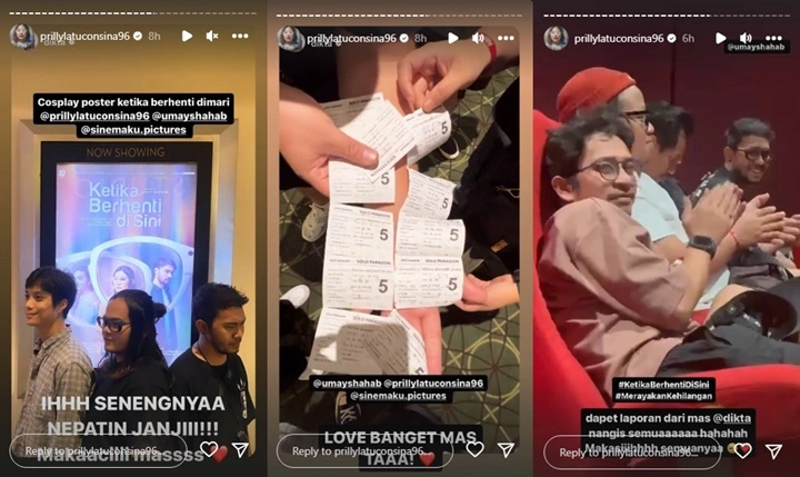 Gemas! Dikta Langsung Laporan Ke Prilly Latuconsina Usai Nonton Film Bak Lagi Pacaran