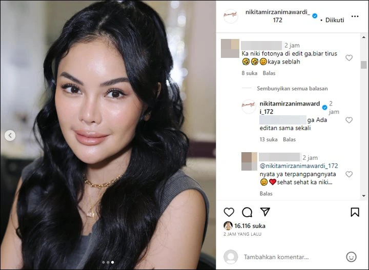 Nikita Mirzani Dipuji Makin Bening di Foto Terbaru, Bantah Hasil Editan Nikita Mirzani Dipuji Makin Bening di Foto Terbaru, Bantah Hasil Editan