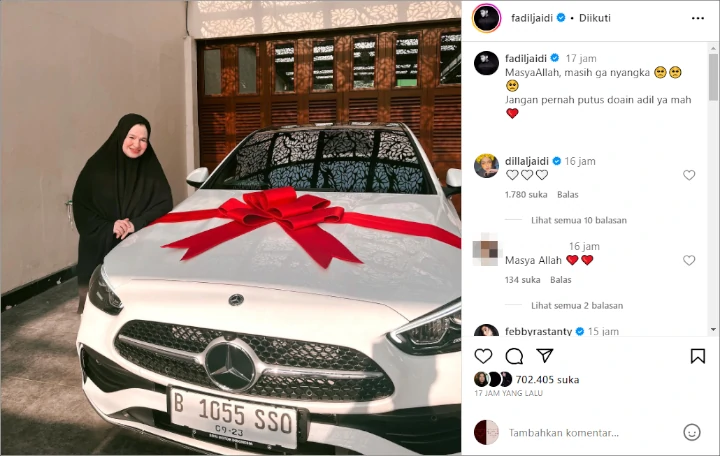 Fadil Jaidi Bikin Iri Usai Sukses Hadiahkan Mobil Mewah Untuk Ibu
