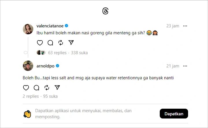 Valencia Tanoe Istri Kevin Sanjaya Ngidam Nasi Goreng Gila, Chef Arnold Langsung Wanti-wanti