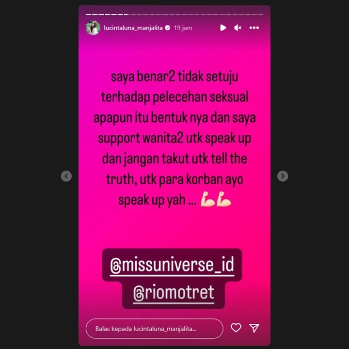 Lucinta Luna Serius Dukung Korban Dugaan Pelecehan di Miss Universe Indonesia 2023