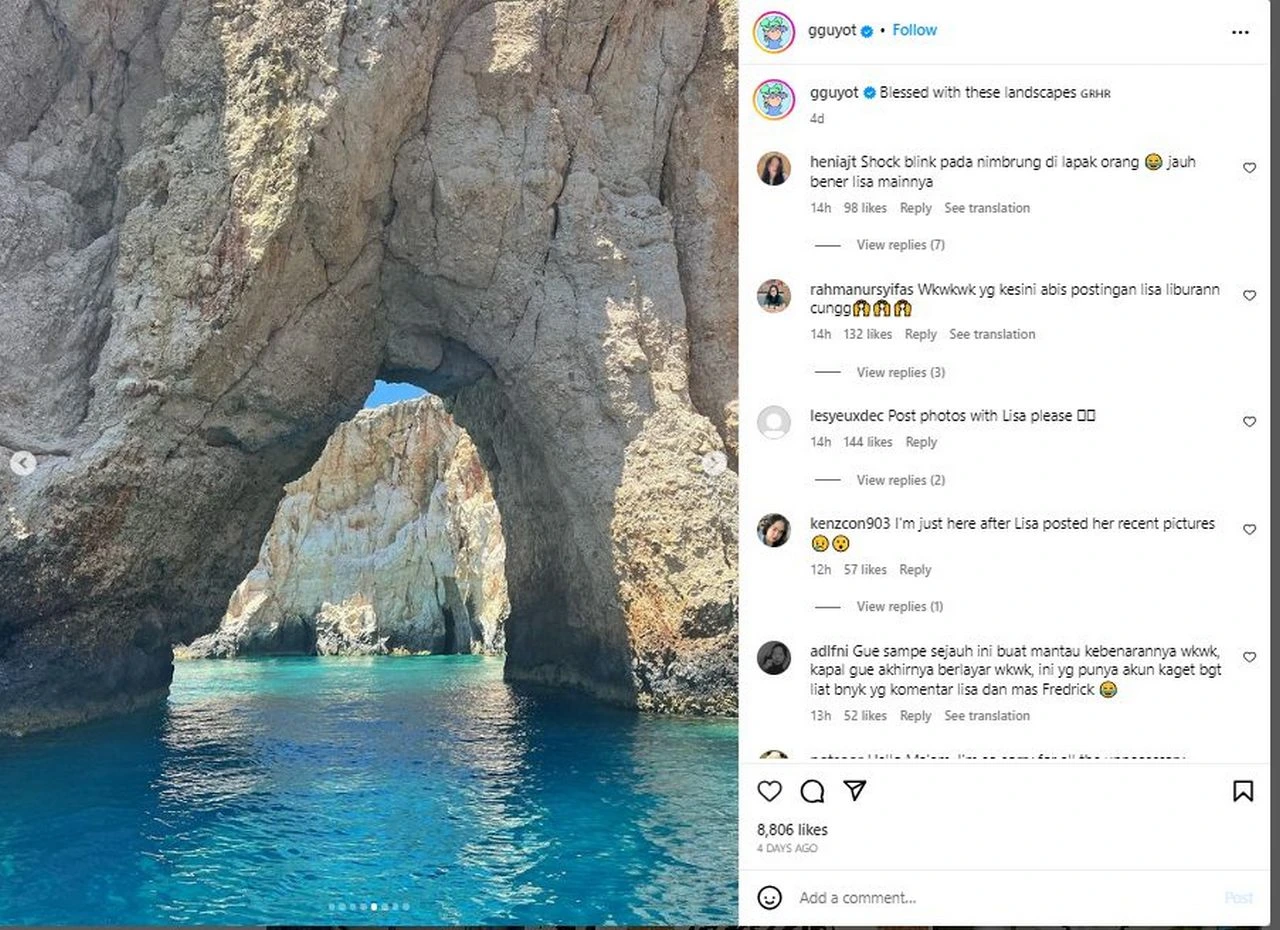 Asyik Liburan Di Yunani, Lisa Malah Dirumorkan Lakukan Kencan Ganda Dengan Konglomerat Pranncis