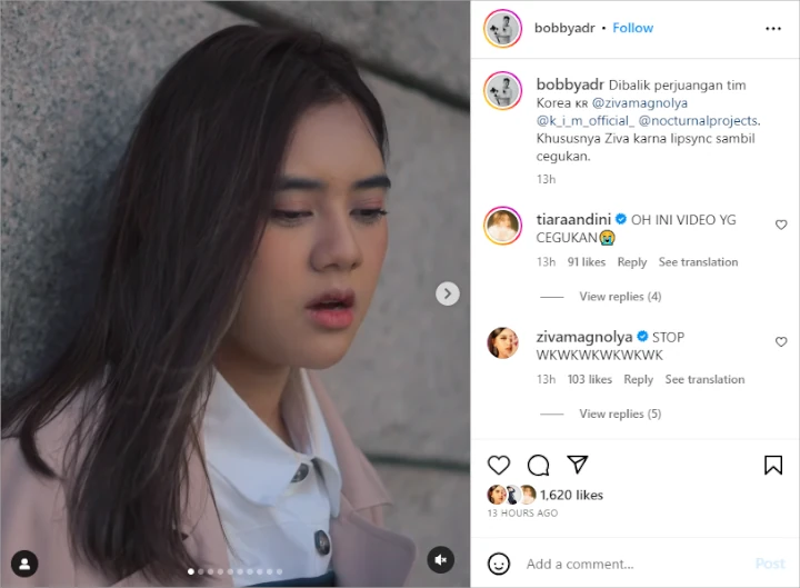 Ziva Magnolya Cegukan Terus Saat Syuting di Korea, Komen Tiara Andini Bikin Ngakak