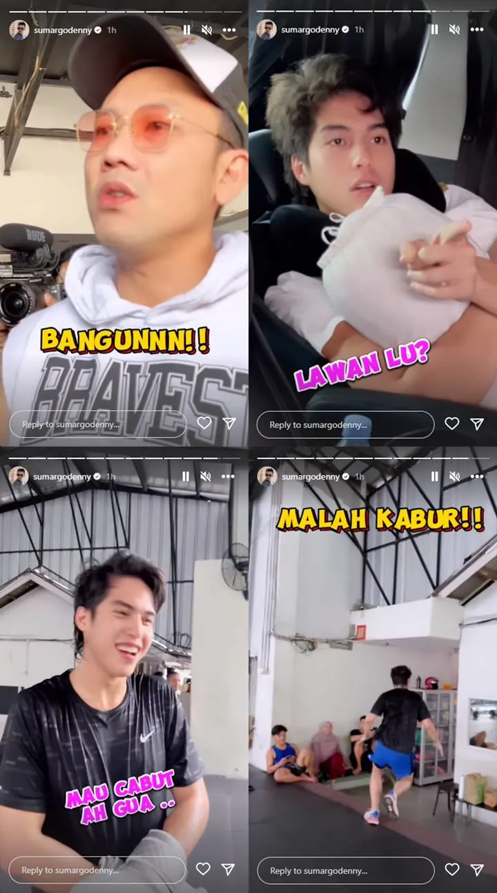 Sparring Tinju Bareng Denny Sumargo, El Rumi Malah Kabur