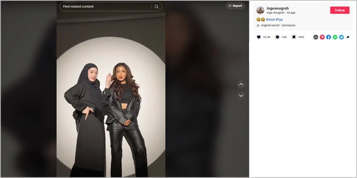 Satu Frame, Beda Vibes Inara Rusli dan Inge Anugrah Dengan Black Outfit Disorot