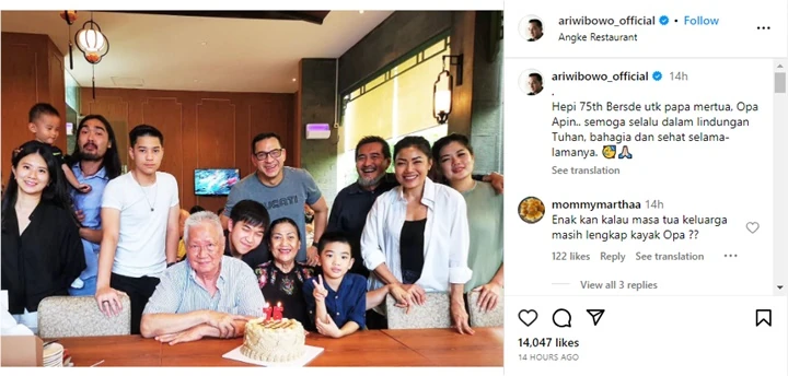 Ari Wibowo Ikut Rayakan Ultah Ayah Mertua, Curhatan Inge Anugrah Kocak