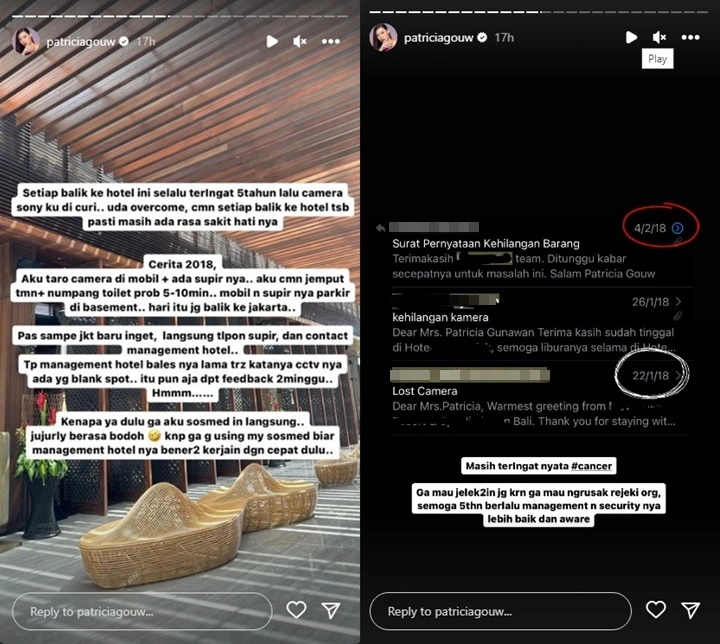 Kemalingan, Patricia Gouw Nyesel Tak Langsung Viralkan Pihak Hotel