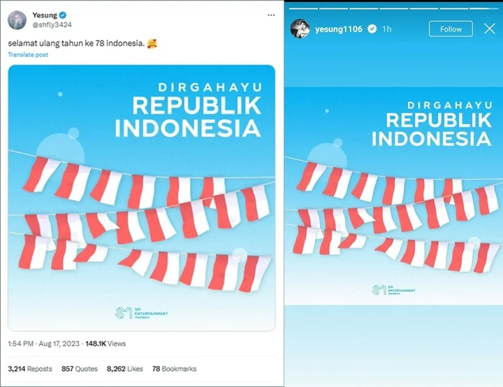 Yesung Super Junior Meriahkan HUT RI