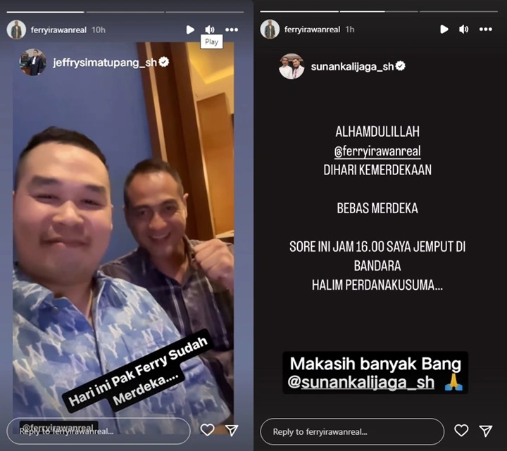 Ferry Irawan Semringah Rayakan Bebas dari Penjara Usai Dinyatakan Tak Lakukan KDRT Berat