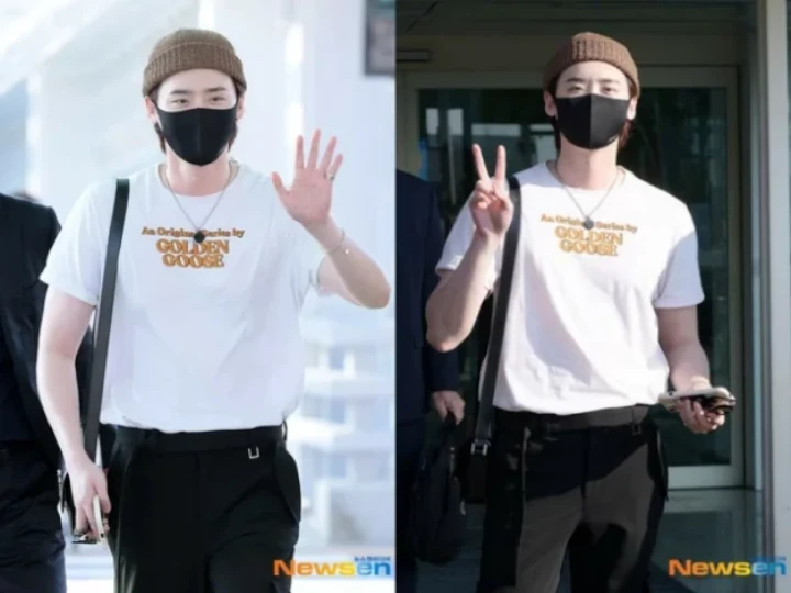 Lee Jong Suk Pakai Barang Couple Dengan IU Saat Berangkat ke Thailand?