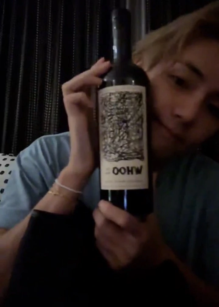 V BTS Minum Wine Lagi Setelah Sempat Stop Auto Diduga Jadi Tamu \'Suchwita\'
