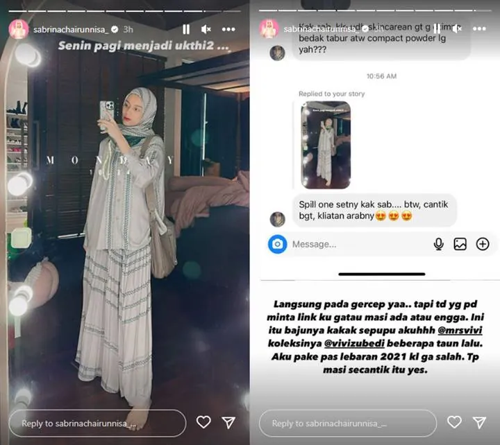 Sabrina Chairunnisa Jadi Ukhti Berhijab, Kecantikan Dipuji Bak Wanita Arab  Sabrina Chairunnisa Jadi Ukhti Berhijab, Kecantikan Dipuji Bak Wanita Arab