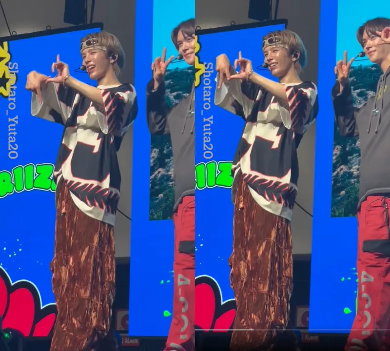 Shotaro RIIZE tak sengaja membuat gestur tangan NCT