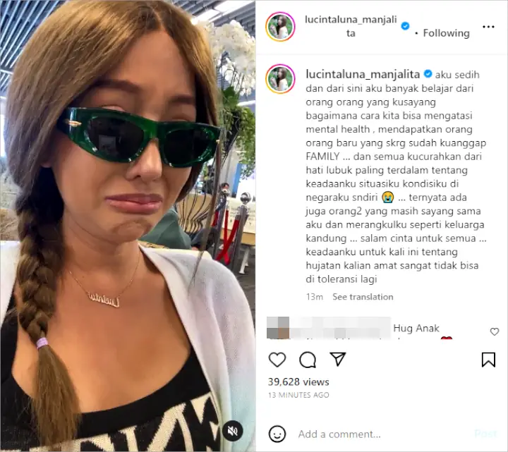 Lucinta Luna Nangis di Bandara dan Singgung Mental Health Usai Ramai Dihujat