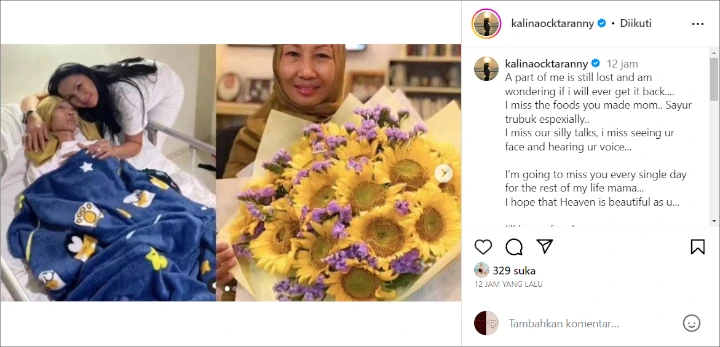 Diseret Denny Sumargo Jadi Saksi Kasus Tes DNA, Kalina Oktarani Buat Postingan Pilu