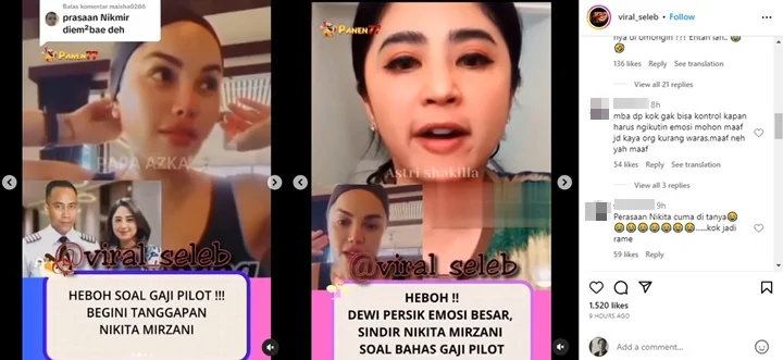 Dewi Persik Ngamuk, Sebut Anak Nikita Mirzani Mau Jadi PSK