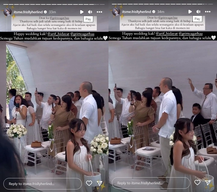 Wakili Gisella Anastasia, Gempi Tampil Cantik Jadi Pengiring Pengantin Gritte Agatha