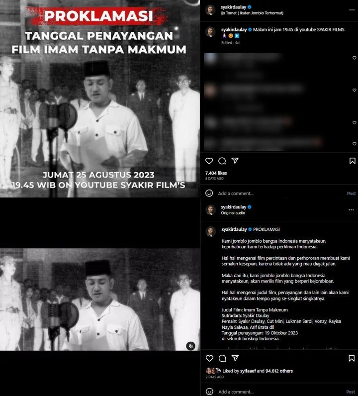 Syakir Daulay Disomasi Usai Dianggap Melecehkan Teks Proklamasi