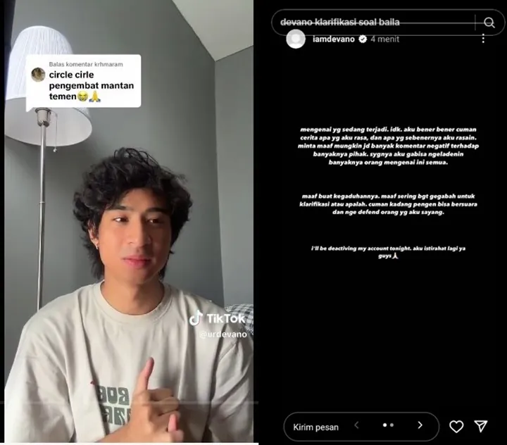 Devano Danendra Menghilang Usai Diduga Ribut dengan Naura, Sempat Minta Maaf