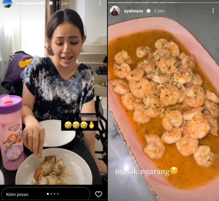 Syahnaz Sadiqah dan Rendy Kjaernett Adu Masak