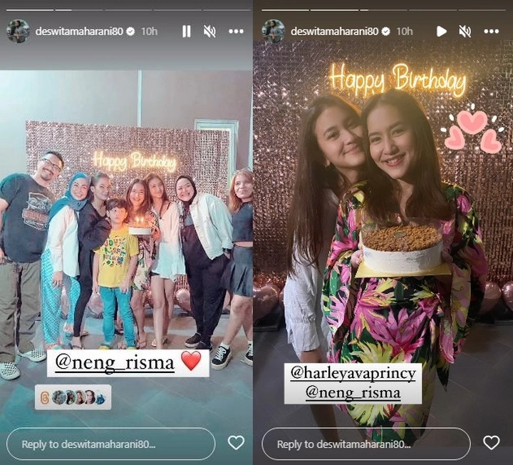 Deswita dan Ferry Maryadi Rayakan Ultah Eks Bareng Putri Tiri Cantik