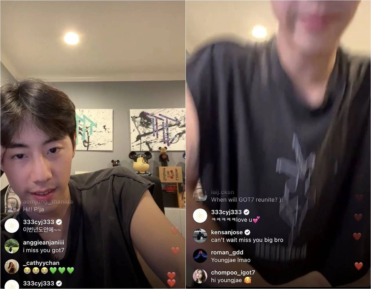 Youngjae Tolak Gabung Live Instagram Mark Tuan Karena Sedang Tak Pakai Baju