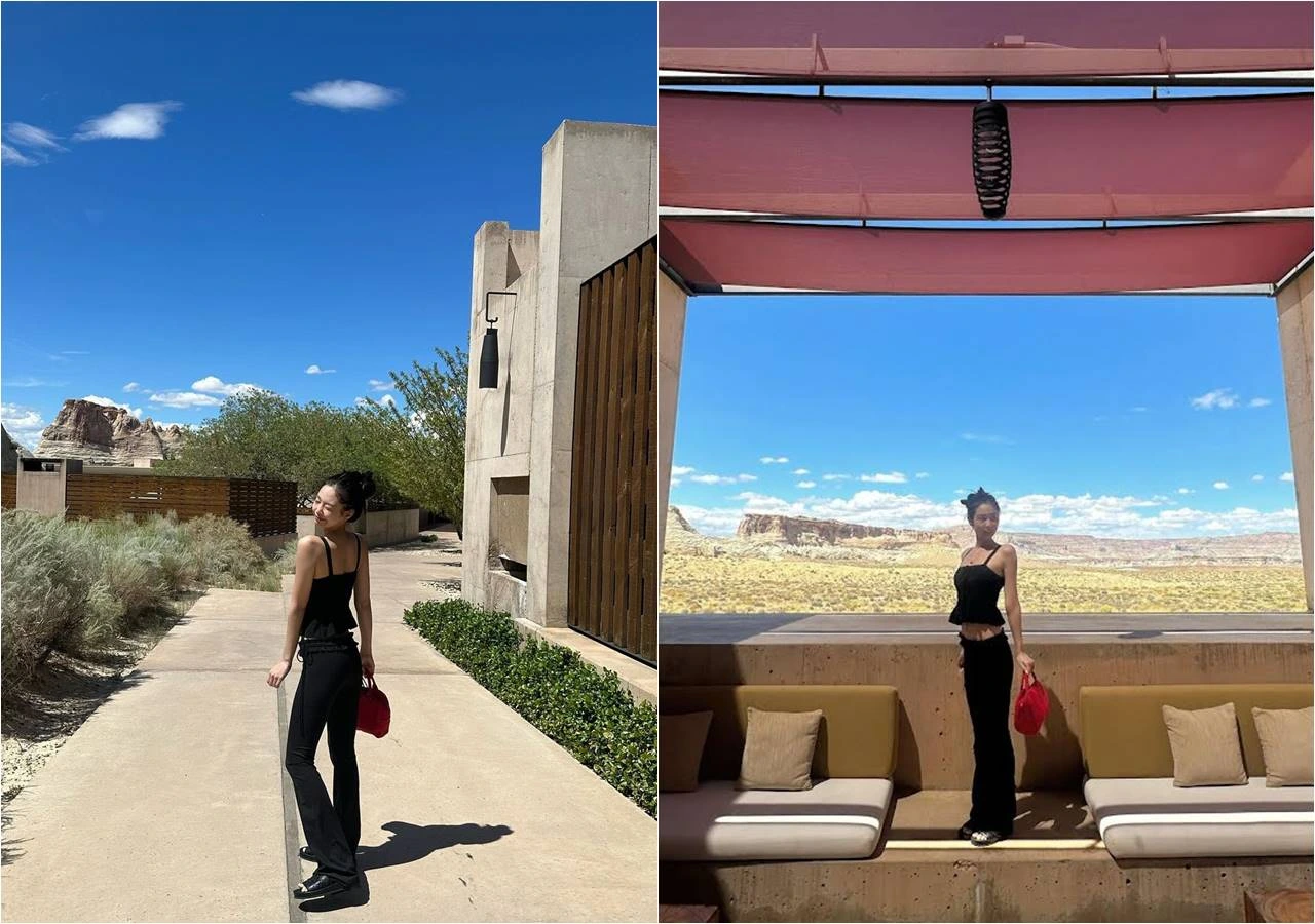 Harga Per Malam Capai Ratusan Juta, Jennie Pamer Foto Liburan di Resort Mewah Tengah Gurun