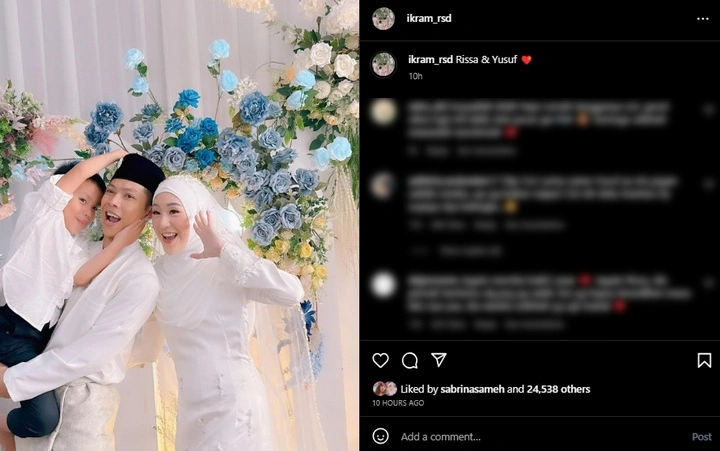Kedekatan Ikram Rosadi dan Putra Larissa Chou