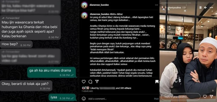 Adab Putri Opick Tolak Wawancara Disorot