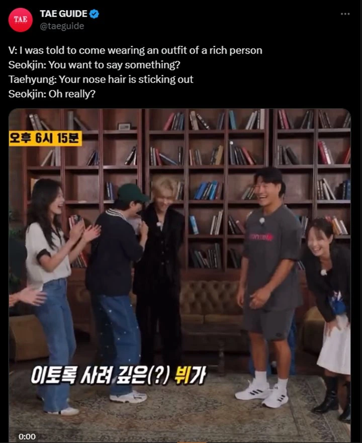 Celetukan V BTS Soal Ji Suk Jin Bikin Ngakak Brutal di Preview \'Running Man\' Celetukan V BTS Soal Ji Suk Jin Bikin Ngakak Brutal di Preview \'Running Man\' Celetukan V BTS Soal Ji Suk Jin Bikin Ngakak Brutal di Preview \'Running Man\'